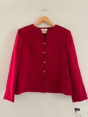 Le Suit Red Blazer Jacket
